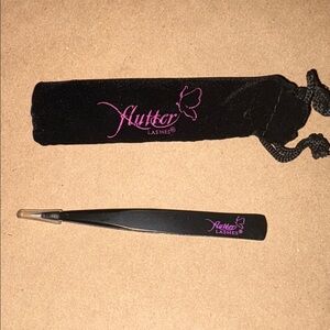 Black Precision Tweezer with pouch